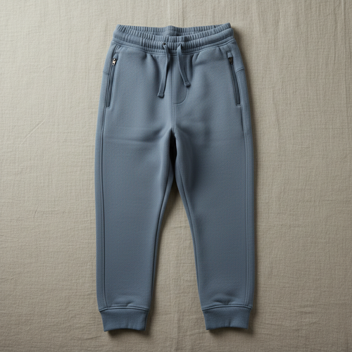 Flat lay of Organic Cotton Tapered Sweatpant in Slate Blue